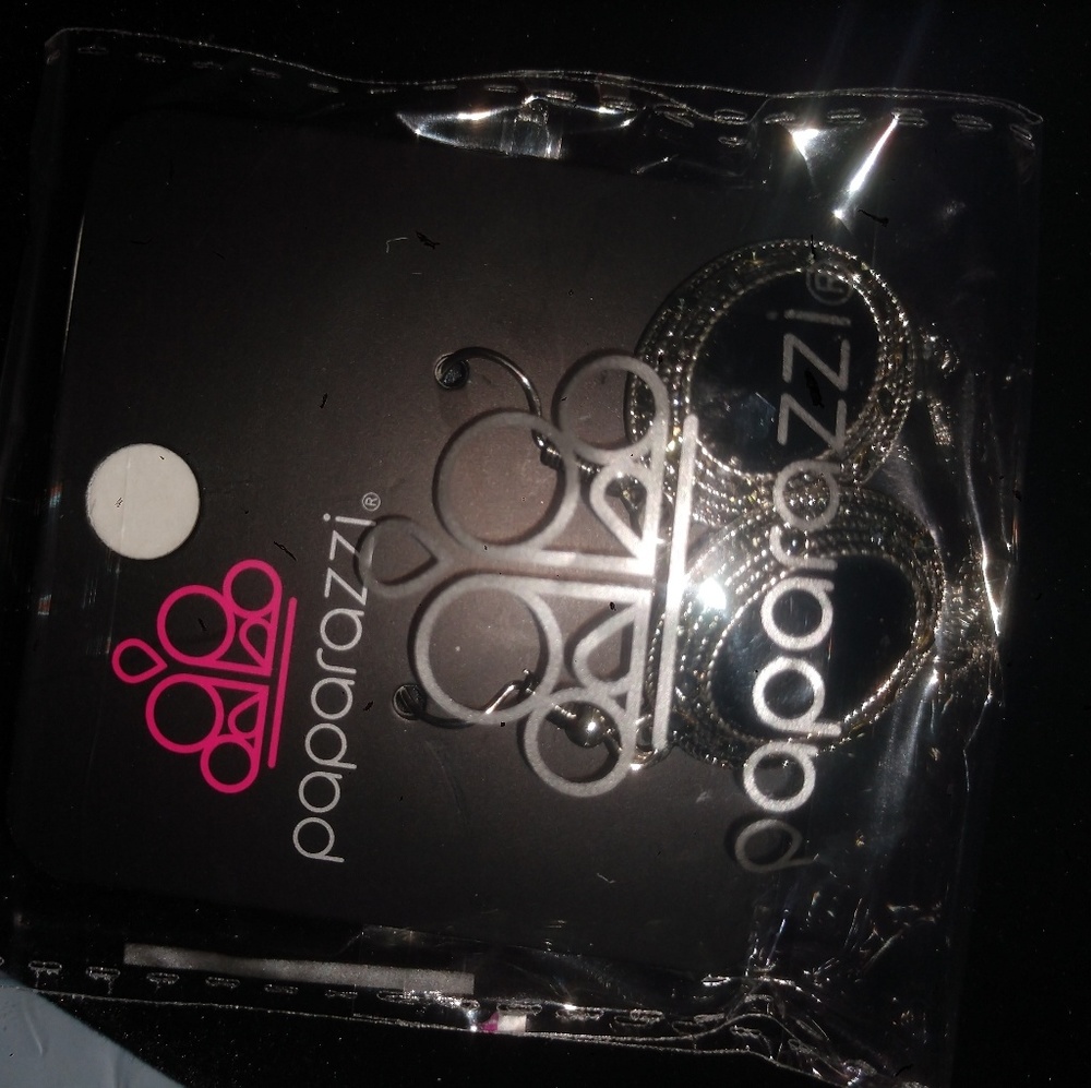 NWT black and silver earrings